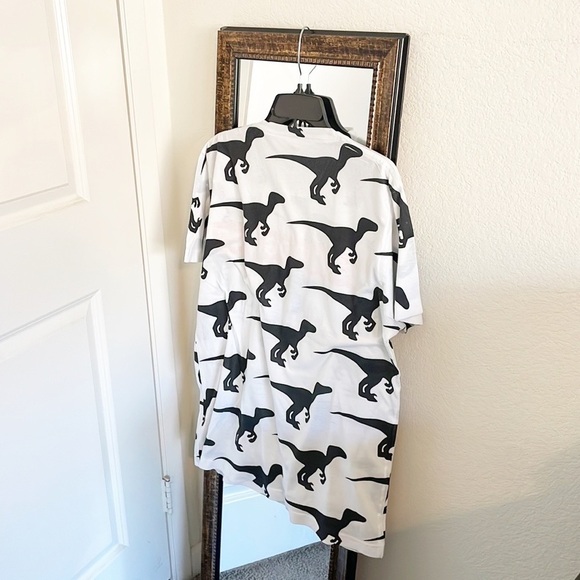 Squad Goals dinosaur print short sleeve t-shirt - Picture 2 of 4